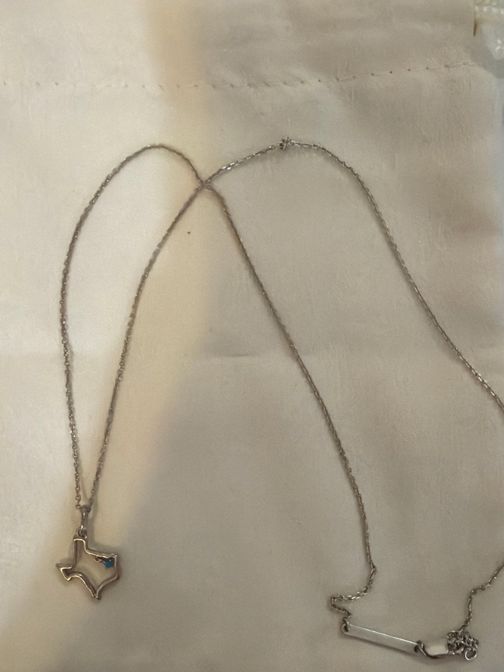Silver Texas Outline Pendant Necklace - Women's Jewelry